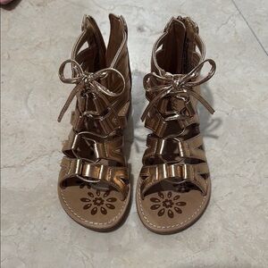 Gold Gladiator Sandals
